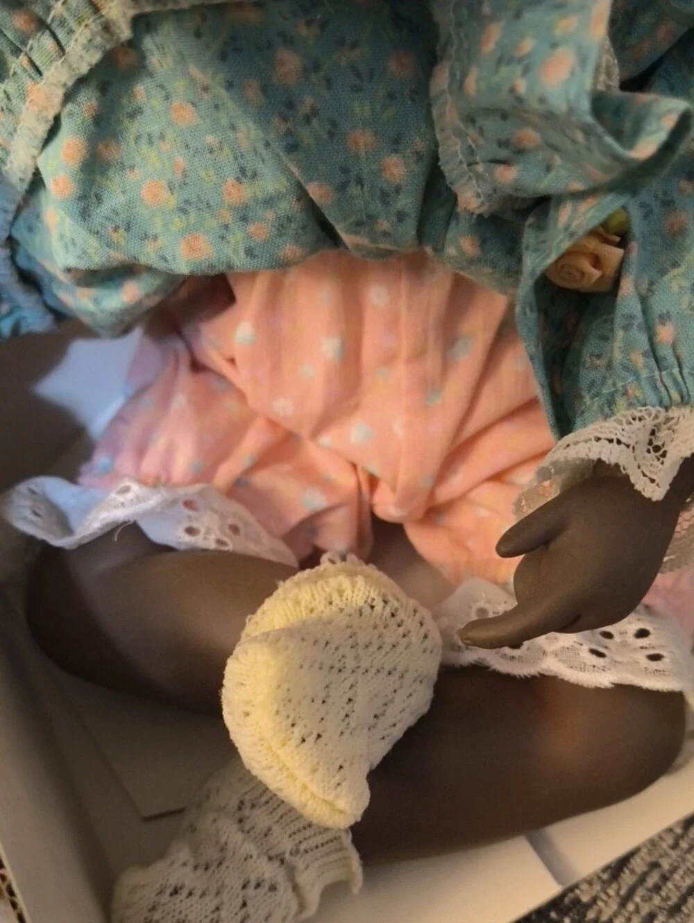 1991 Picture Perfect Knowles 'Danielle' Porcelain Baby Doll / Vintage / Black